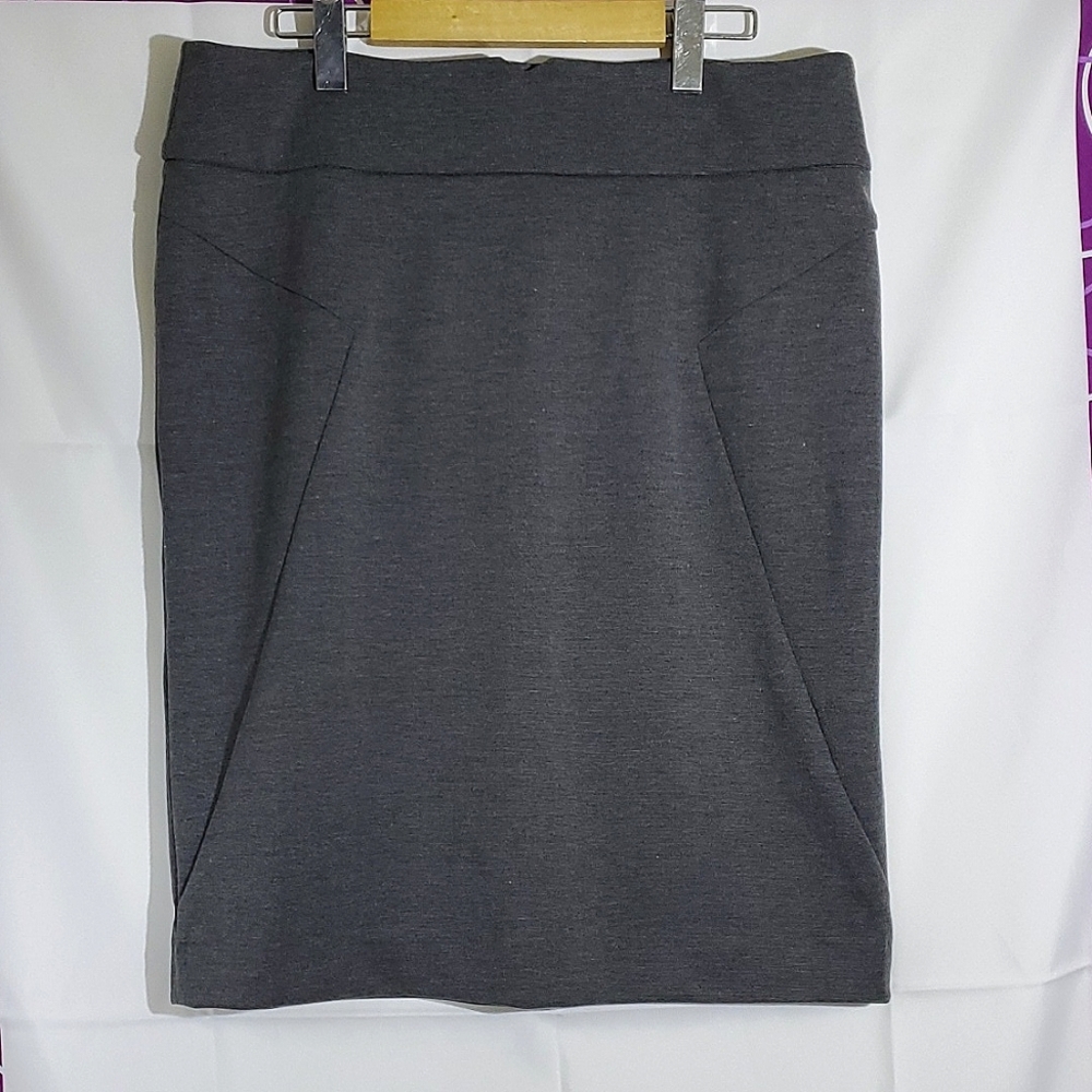 Grace Elements Grey Pencil Skirt - Size 12